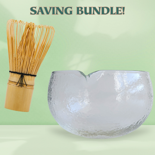 BUNDLE: Bamboo whisk chasen + whisking bowl