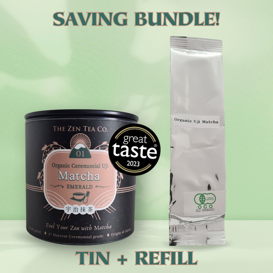 Organic Emerald Uji Matcha + refill pouch