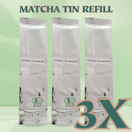 Organic Emerald Uji Matcha 3x refill pouch