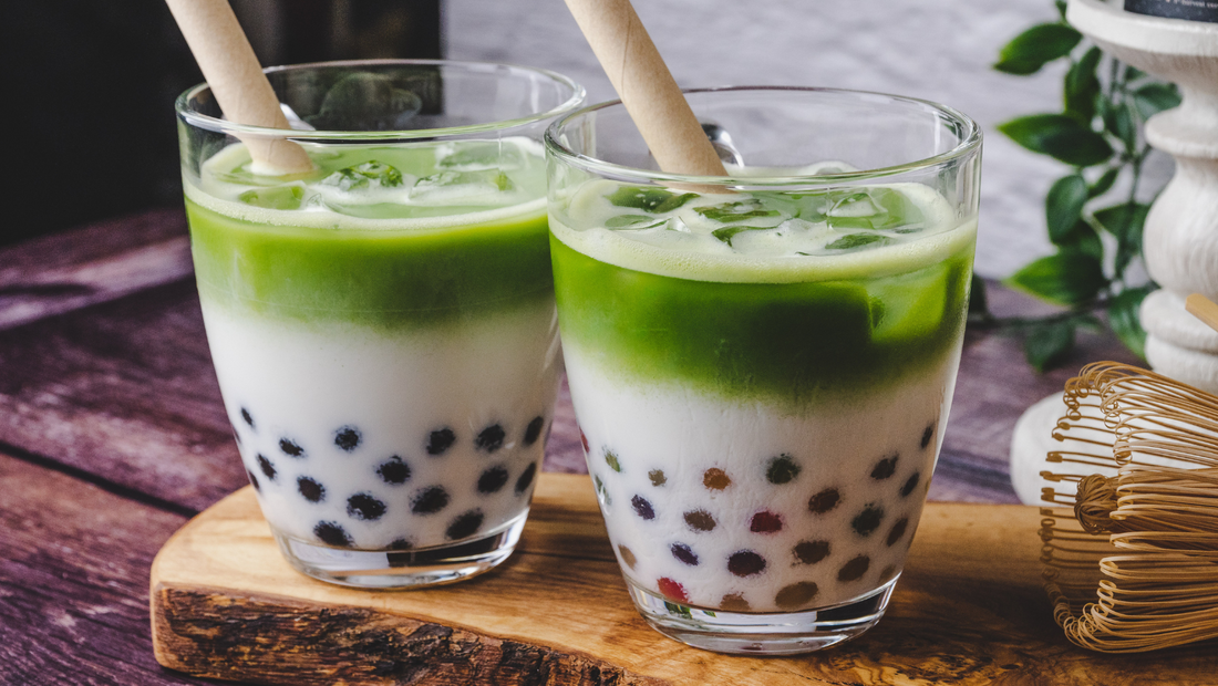 matcha bubble tea boba tea