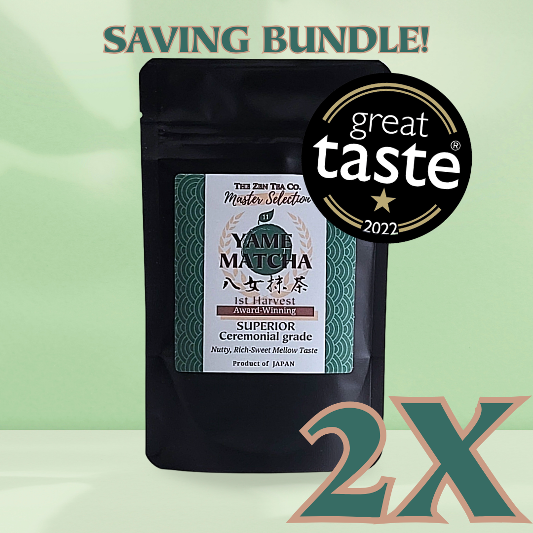 2X 11-Yame Matcha Award Winning - Superior Ceremonial Matcha Tea