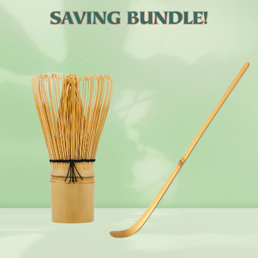 BUNDLE: Bamboo whisk chasen + bamboo spoon