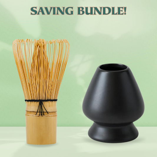 BUNDLE: Bamboo whisk chasen + whisk holder