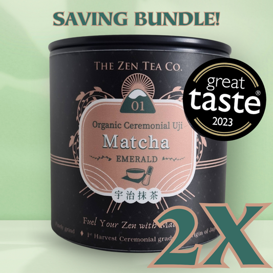 2x Organic Emerald Matcha Ceremonial Grade from Uji