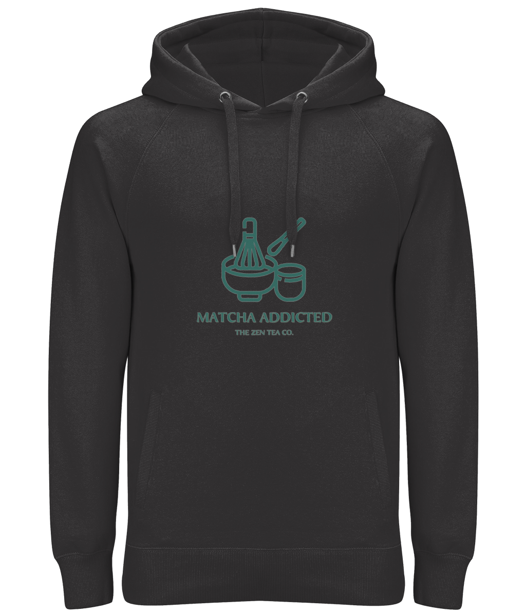 Organic & Vegan Unisex Hoodie for Matcha Green Tea lovers - Matcha addicted